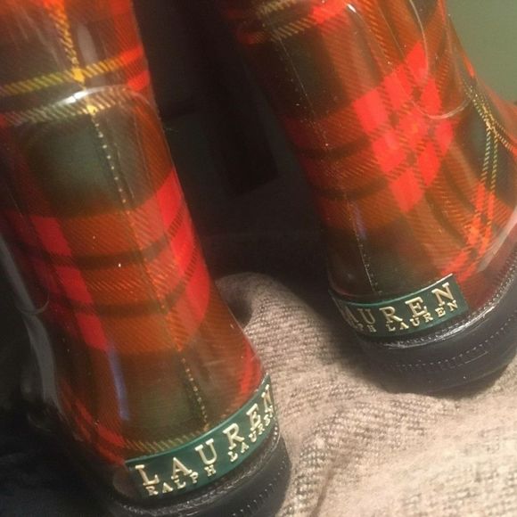 LAUREN by RALPH LAUREN plaid rain boots - Picture 14 of 14